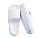 Lätta tofflor Comfort Casual tofflor med öppen tå plattform strandsandaler White 44-45