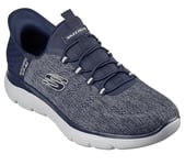 Skechers Homme Summits Key Pace Hands Free Slip-in Mocassin, Bleu Marine, 41.5 EU