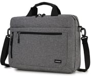 Sacoche Ordinateur,Résistant À L'eau Sacoche Pc Portable 17 Pouces Sac Bandoulière Homme Sac A Main Homme Pour Travail Business L'École Collège Gris