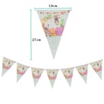 Chicinlife Jungle Animal Happy Birthday Banner Baby Shower Syntymäpäivä-banneri