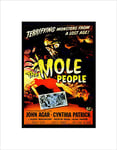 Wee Blue Coo Movie Film Mole People Monster Horror Agar Patrick Wall Art Print