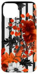 Coque pour iPhone 15 Plus Blanc Pop Art Rayé Sauvage Automne Automne Fleurs Floral