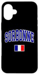 Coque pour iPhone 16 Plus Sorbonne Drapeau Collégial District Administratif de Paris