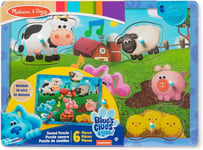 Melissa & Doug Blue's Clues & You 6 Piece Wooden Farm Sound Puzzle Age 2+ Years