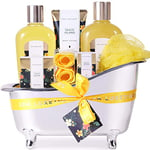 Gift Sets for Women-Spa Luxetique Spa Gift Set, 8pcs Tahiti Island Bath Sets with Essential Oil, Body Lotion, Bath Bombs, Pamper Gifts for Women, Gifts for Mum, Birthday Gifts for Her, Christmas Gifts