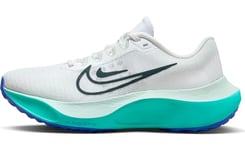 NIKE Femme WMNS Zoom Fly 5 Sneaker, White/Deep Jungle-Clear Jade, 35.5 EU