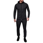 BIBOKAOKE Men's Jogging Suit Long Sleeve Hoodie Sweatshirt Sports Trousers Slim Fit Gym Training Tracksuit Jogger Jogging Suit Sports Suit Basic Design Tracksuit Leisure Suit with Pockets