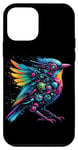 Coque pour iPhone 12 mini Bird Robot Sci-Fi Animal Futuriste Faune Technologie Drôle