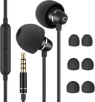 Bulees Sleep Earphones for side sleeping, Noise Isolating, Lightweight Black 