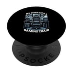 Funny My Other Suit Is A Gaming Chair Gamer PopSockets Adhesive PopGrip