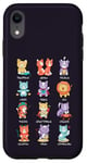 Coque pour iPhone XR Signe du zodiaque, chats mignons kawaii