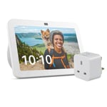 Echo Show 8 (3rd generation)| Glacier + Sengled Smart Plug, Works with Alexa - Smart Home Starter Kit