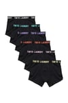 Tokyo Laundry Mens 6-Pack Cotton Boxers - Black - Size Large