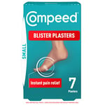 Compeed Small Size Blister Plasters, 7 Hydrocolloid Plasters, Foot Treatment, Heal Fast, 100% Plastic Free Carton Pack