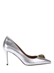 Kurt Geiger London Belgravia Eagle Metallic Leather Pointed Courts