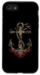 Coque pour iPhone SE (2020) / 7 / 8 Ancre Nautique Tatouage Art Vintage Maritime Océan