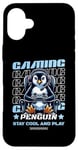 iPhone 16 Plus Gaming Penguin Video Game Graphic For Men Boys Women Kids Case