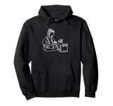 Coffee Espresso Barista Coffee Maker Silhouette Pullover Hoodie