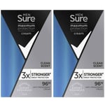 Sure Men Maximum Protction Anti-Perspirant Deodorant Stick - Pack of 2 x 45ml