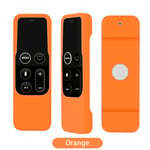 Orange Housse de protection pour télécommande Apple TV 4, en Silicone, étanche Nipseyteko