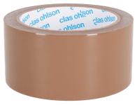 Clas Ohlson Packtejp tystavrullad brun 50 mm x 66 m