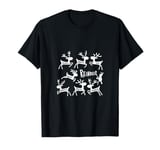 Christmas Dancer Ballet Ballerina Dance Teacher Reindeer T-Shirt