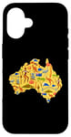 iPhone 16 Australia Down Under Culture Australian Flag Map Gift Case