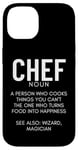 Coque pour iPhone 14 Définition du chef Funny Cook Cooking Chefs