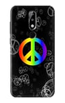 Peace Sign Case Cover For Nokia X5, Nokia 5.1 Plus