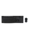 Logitech MK270 Wireless Combo - Näppäimistö and mouse set - US International / Dutch (Qwerty) - Näppäimistö ja Hiirisetti - Universal - Musta