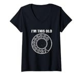 Womens Vintage Rotary Dial Phone Number Im This Old V-Neck T-Shirt