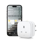 Eve Energy (Matter) UK - Smart Plug, Control & Automate Lights / Appliances, Secure & Private, Easy Setup, Matter & Thread, for Apple Home, Alexa, Google Home, SmartThings, Thread Border Router needed