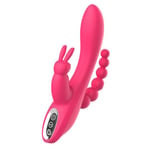 LCC® Tre-Head Silikon Vibrator Silikon Massager för Kvinnor Electric Safety 7-Band Massager för Vuxna