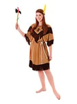 Bristol Novelty Costume d’Indienne pour Femme, Grande Taille, AC593X, Brown, Plus, UK Size 18-20 Halloween