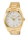 Seiko UK Limited - EU Men's Analogue Analog Quartz Watch with Gold Tone Stainless Steel Strap SUR314P1