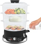 Tefal Ultracompact Steam Cooker, 3-Tier Food Steamer, Stackable Storage System,