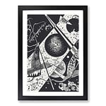 Big Box Art Small Worlds Vi by Wassily Kandinsky Framed Wall Art Picture Print Ready to Hang, Black A2 (62 x 45 cm)