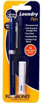 Korbond Laundry Pen Black Ink with 10 Free Name Labels Permanent Ink