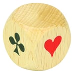 Jeujura - 8197- Jeux de Société-de Belote - de d'Atout en Bois, 3 cm