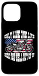 iPhone 13 Pro Max One Life Ride The Hell Out Of It US Flag Motorcycle Biker Case