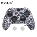 XBox Series S X Controller Water Transfer Printing Suojaava silikonikotelo peukalokahvalla