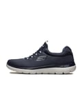 Skechers Homme Summits Sneaker, Navy Mesh Trim, 42 EU