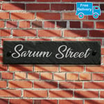 Personalised Slate House Sign Plaque Street Name Plate Engraved Slate Home Plate