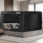 RIYDH Tente de lit King Size pour Adulte – Tente de rêve Portable d'intérieur 70% occultante avec 3 Portes Respirantes