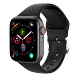 Apple Watch Series 5 40mm 3D strassarmband i silikon - Svart