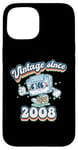 Coque pour iPhone 15 Retro Vibes 2008 Vintage Style 17th Birthday Cassette Tape