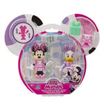 Disney Minnie, 2 Figurines Articulées 7,5 cm avec Accessoires, Thème Party, Jouet pour Enfants Dès 3 Ans, GIOCHI PREZIOSI, MCN173