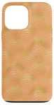 Coque pour iPhone 13 Pro Max Motif art déco Peach Glow