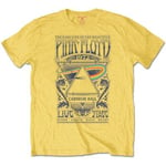 T-Shirt Pink Floyd Carnegie Hall Poster Unisex Jaune