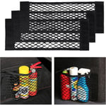 Tigrezy - Filet Rangement de Coffre Voiture, [3 pcs 60x25cm] Organisateurs Sac Pocket Organizer de Coffre Voiture, Filet de Stockage Voiture Sac avec